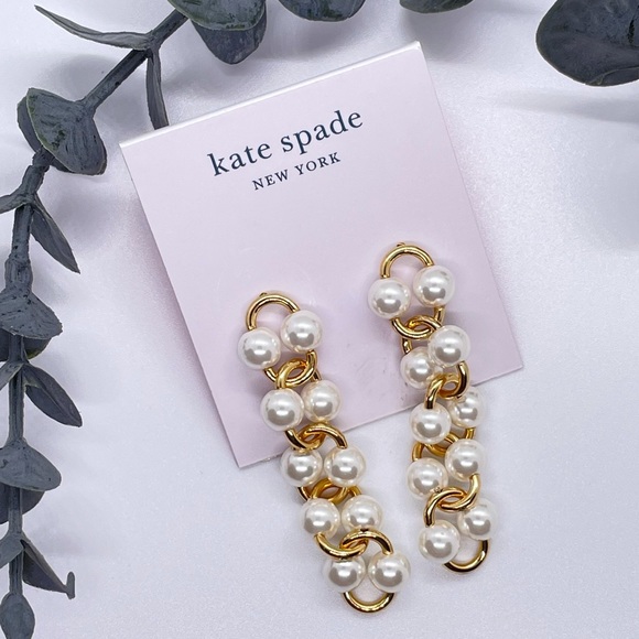 Kate Spade Nouveau Pearls Linear Earrings